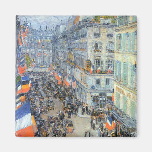 Imã Julho décima quarta, rua Daunou por Childe Hassam