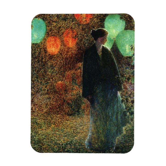 Ímã Julho Night (por Childe Hassam) (Vertical)