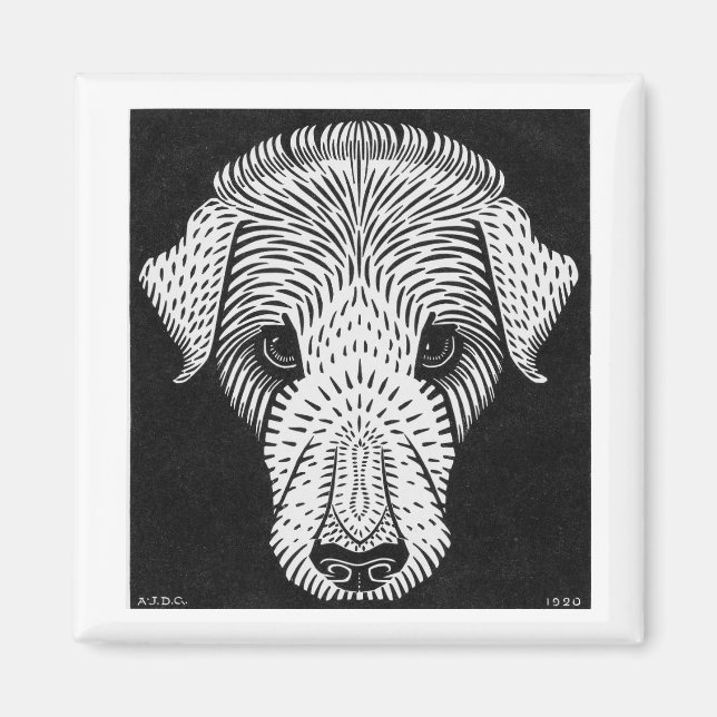 Imã Julie de Graag Dog Head (Frente)