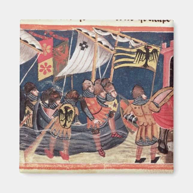 Imã Júlio César aterrisando na Inglaterra (Frente)