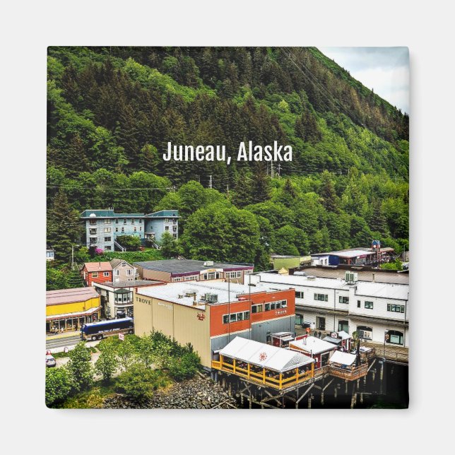 Imã Juneau, Alasca, fotografia da cidade (Frente)