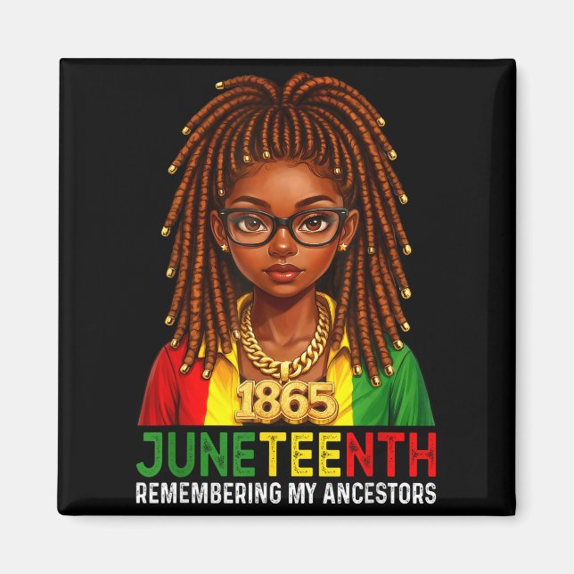 Imã Juneteenth 1865 lembrando ancestrais loc locd (Frente)