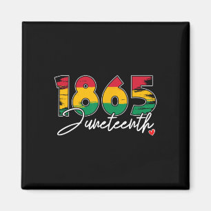 Imã Juneteenth Celebra Liberdade Negra 1865 Coração Hi