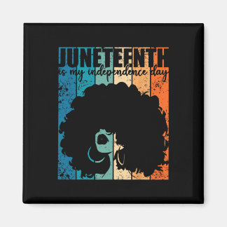 Imã Juneteenth My Independence Day Retro Afro Women Me