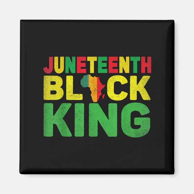 Imã Juneteenth rei negro melanina dia dos pais (Frente)