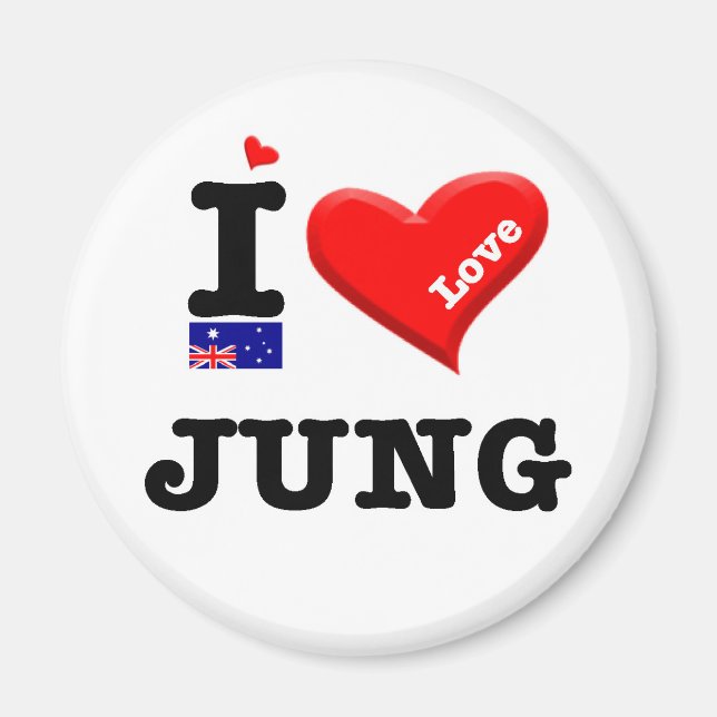 Imã JUNG - I Love (Frente)