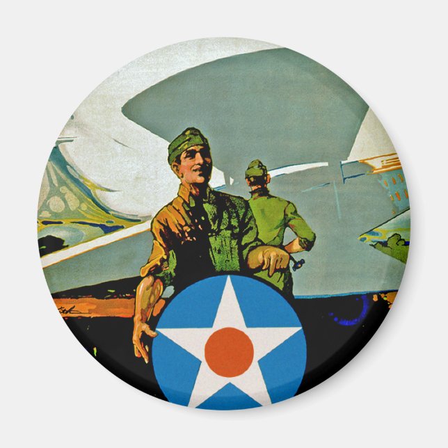 Imã Junte-Se Ao Serviço Aéreo - Dê A Arma (Frente)