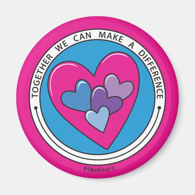 Imã Juntos Podemos Fazer Uma Diferença De 2_ Magnet 2, (Frente)
