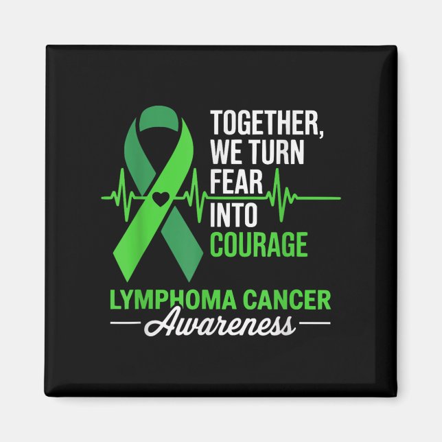 Imã Juntos Transformamos O Medo Em Cancer De Linfoma D (Frente)