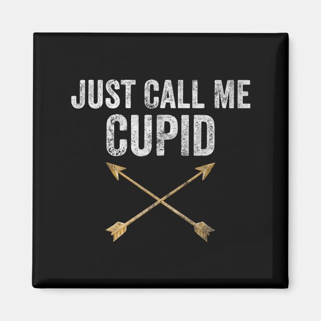 Imã Just Call Me Cud Shirt Retro Arrow Valentine Day  (Frente)