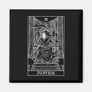 Imã Justiça Tarot Card Grim Reaper Halloween Horr Góti