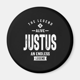 Imã Justus Personalizado Nome Aniversário Presente