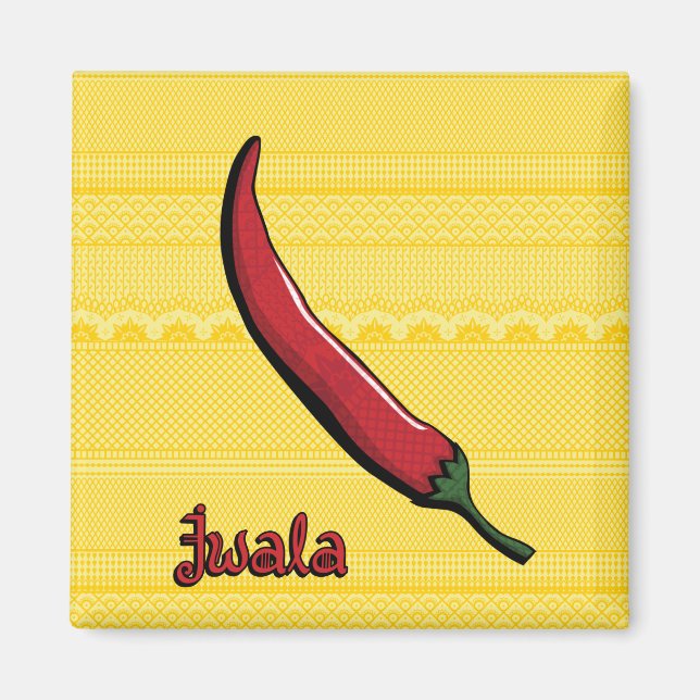 Imã Jwala Chili Pepper Magnet (Frente)