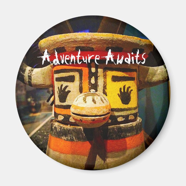 Imã Kachina Doll Face Adventure Fotográfica Aguarda Bo (Frente)