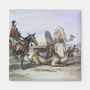 Imã Kafila com um Camel Bearing a Hodesh, ilustração