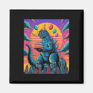 Imã Kaiju Birthday Lloon E Cake Monster Movie Bday D