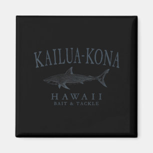 Imã Kailua - kona havaí tubarão arte retrô em ardósia