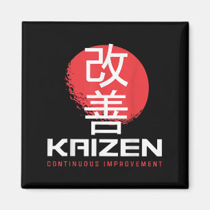 Imã Kaizen Continuous Melhoramento Kai Zen Mot Japonês