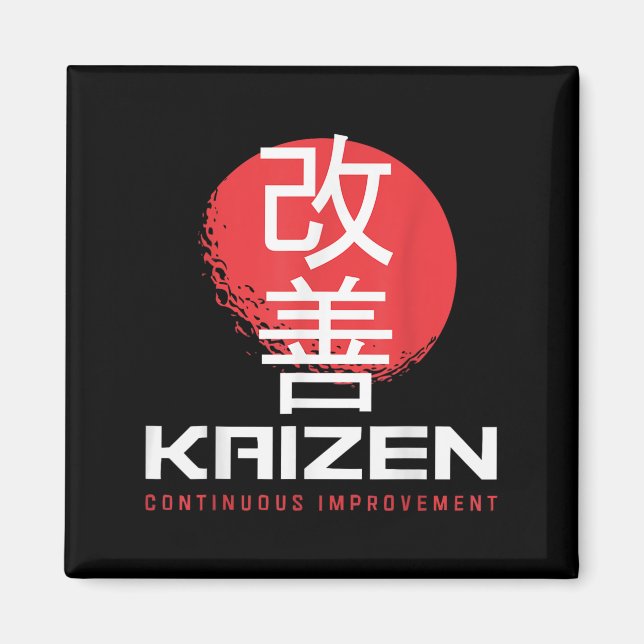 Imã Kaizen Continuous Melhoramento Kai Zen Mot Japonês (Frente)