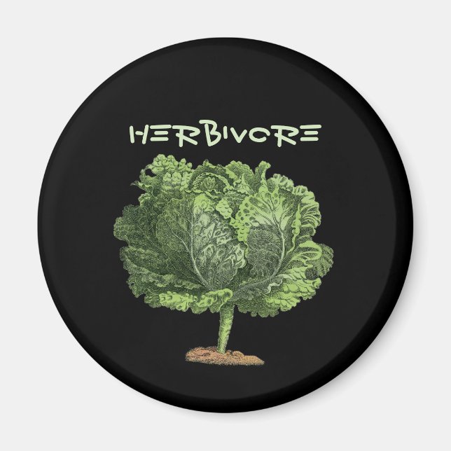 Imã Kale Herbivore Vegan Vegetarian (Frente)
