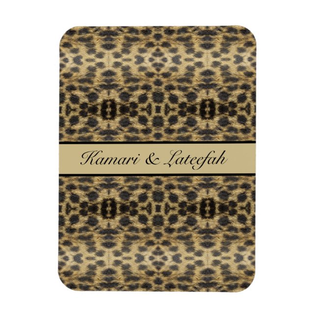 Ímã KaleidoCheetah, personalizado (Vertical)