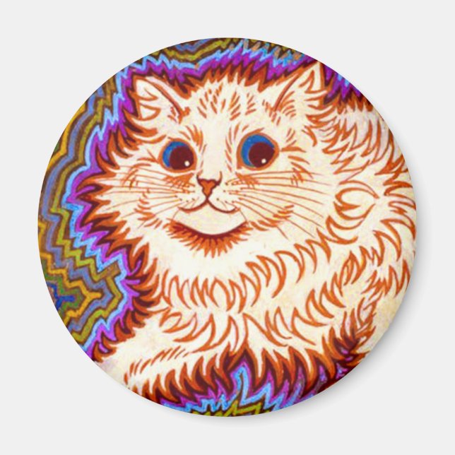 Imã Kaleidoscope Cat (Frente)
