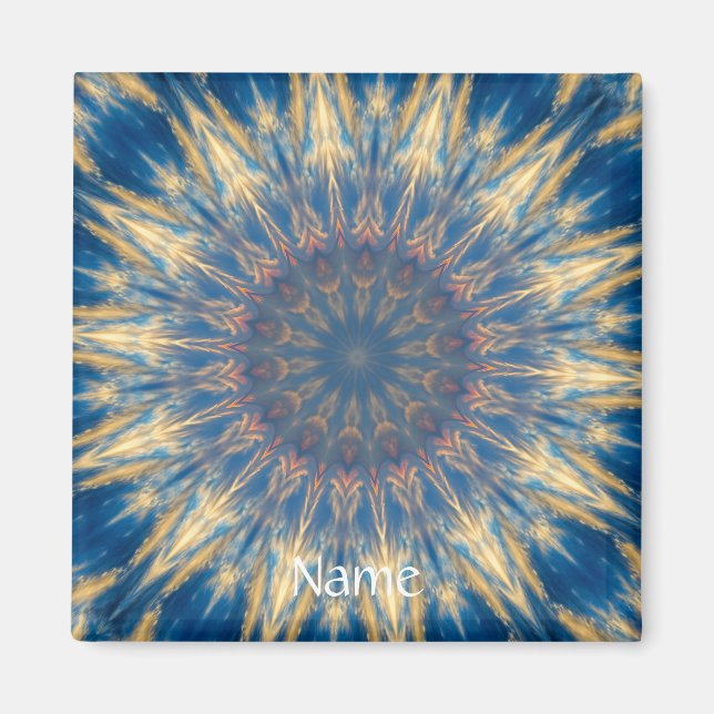 Imã Kaleidoscópio Blue Chakra Thunder_Cove (Frente)