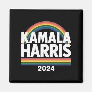 Imã Kamala Harris 2024 Arco-íris Orgulho Gay LGBT Elei
