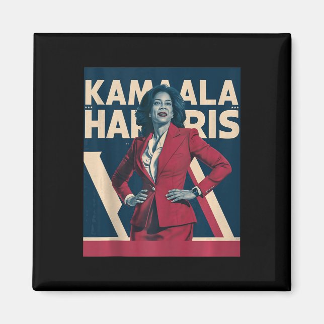 Imã Kamala Harris 2024 - Liderando com a Força Design (Frente)