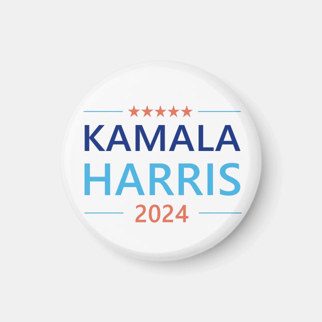 Imã Kamala Harris 2024 Presidente Botão (Frente)