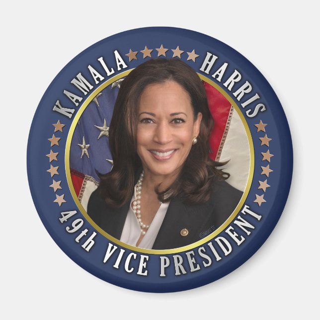 Imã Kamala Harris 49º vice-presidente comemorativo (Frente)