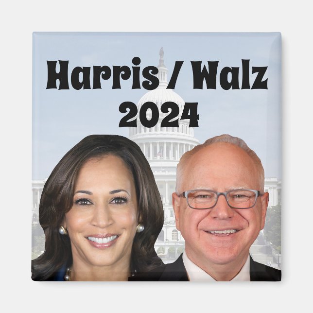 Imã Kamala Harris e Tim Walz 2024 (Frente)