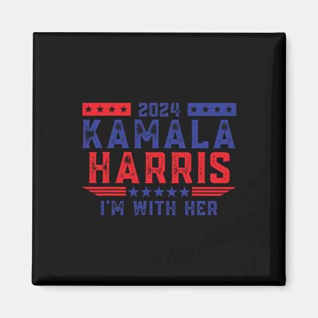 Imã Kamala Harris Estou Com Ela Eleição 2024  (Frente)