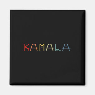 Imã Kamala Harris Gato Letreiro Vintage Positivo Engra