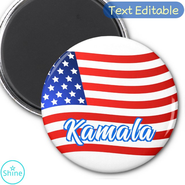 Imã Kamala Harris para Presidente Elegante Script EUA  (Criador carregado)