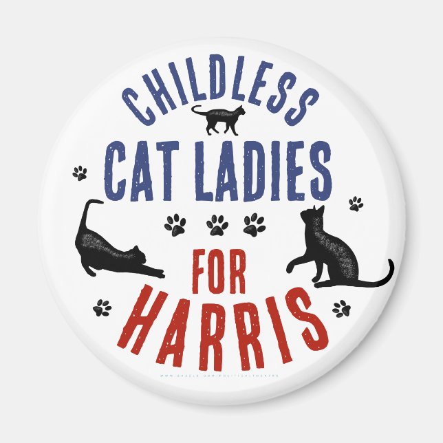 Imã Kamala Harris Presidente 2024 Mulheres de Gato Sem (Frente)