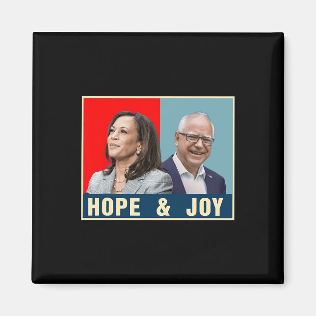 Imã Kamala Harris Tim Walz 2024 Esperança E Joy (Frente)