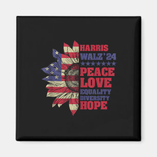 Imã Kamala Harris Tim Walz 2024 Peace Lgbt Harris Walz