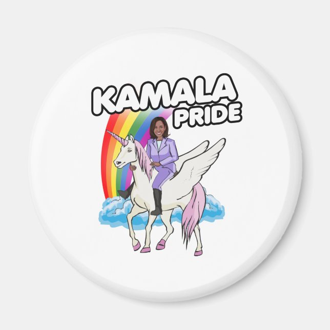 IMÃ KAMALA HARRIS UNICORN PRIDE (Frente)