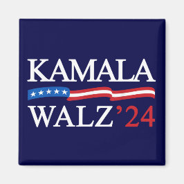 Imã Kamala Harris Walz 2024 Obviamente Azul