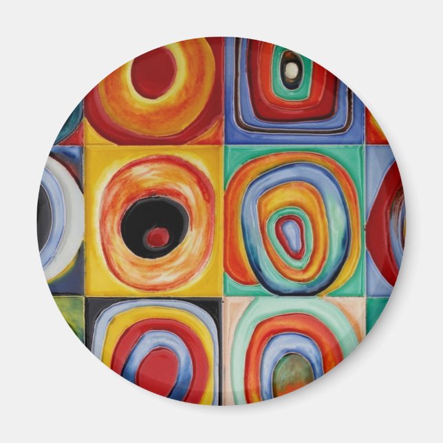Imã Kandinsky Abstrato Art (Frente)