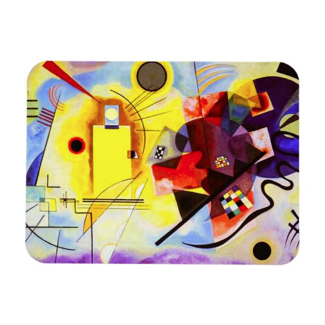 Ímã Kandinsky Amarelo Vermelho Magnético (Horizontal)