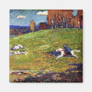 Imã Kandinsky - Cavaleiro Azul, pintura de paisagem