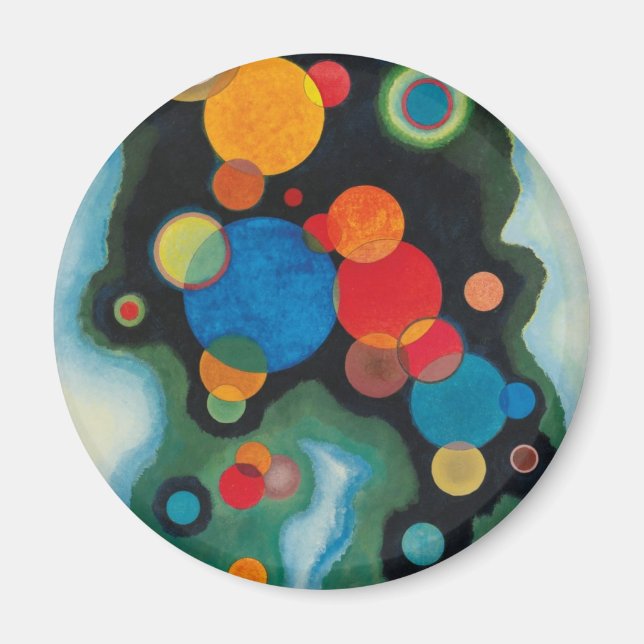 Imã Kandinsky Deepened Impulse Abstract Oil on Canvas (Frente)