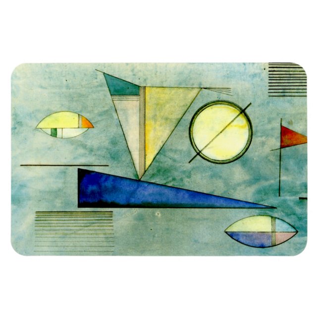 Ímã Kandinsky - Haze, abstrato trabalho de arte (Horizontal)