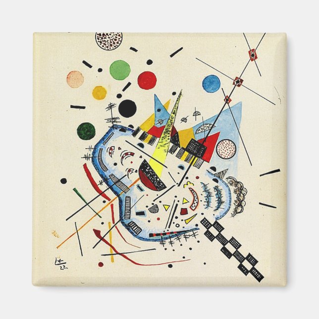 Imã Kandinsky - O Mar e o Sol, pintura popular (Frente)