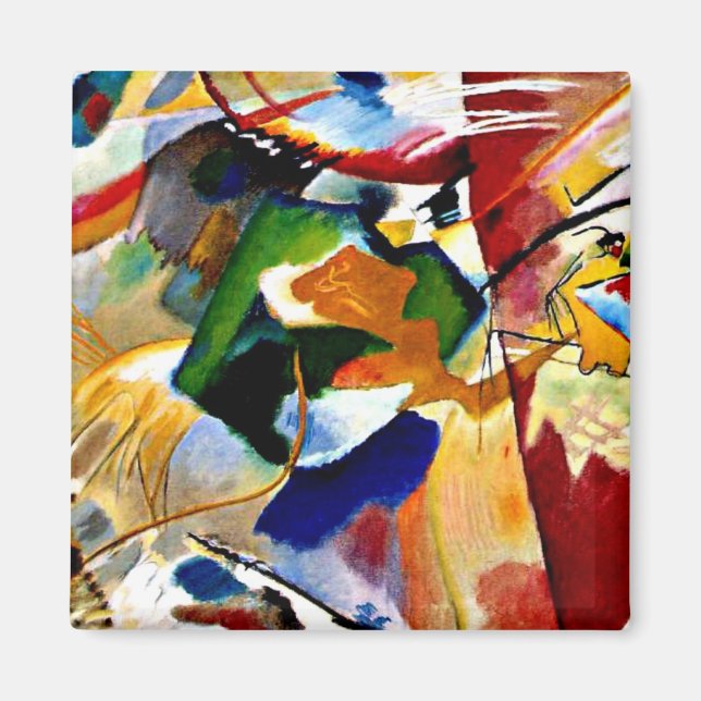 Imã Kandinsky - Pintura com o Green Center  (Frente)