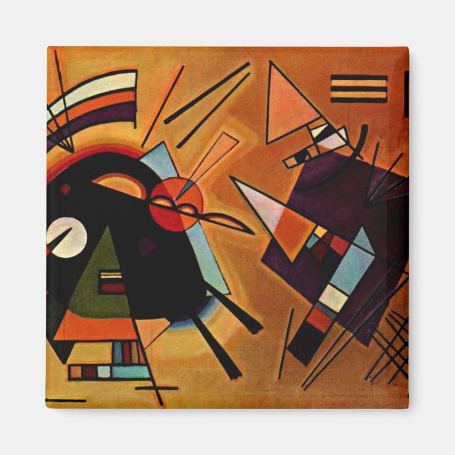 Imã Kandinsky - Preto e Violeta, (Frente)