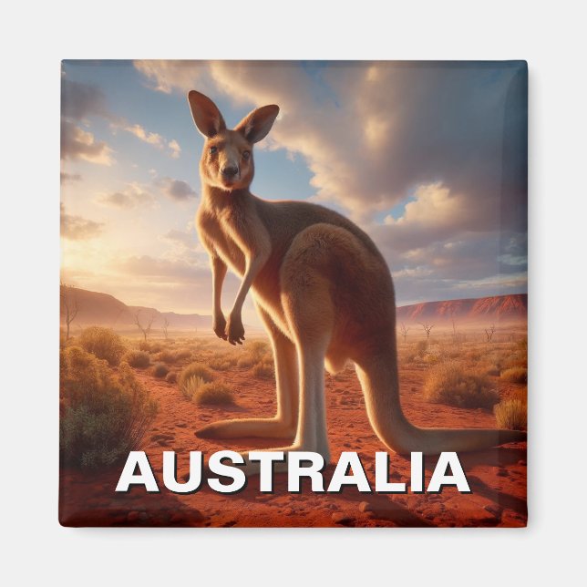Imã Kangaroo no Exterior da Austrália (Frente)