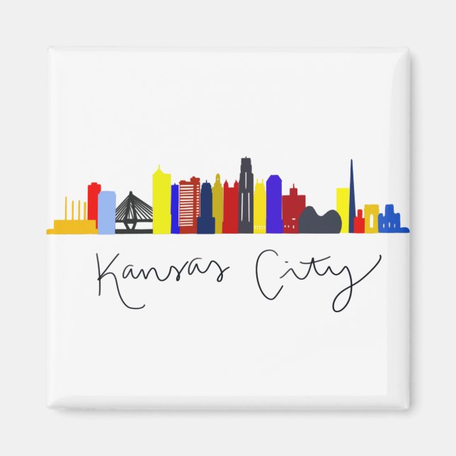 Imã Kansas City Skyline (Frente)